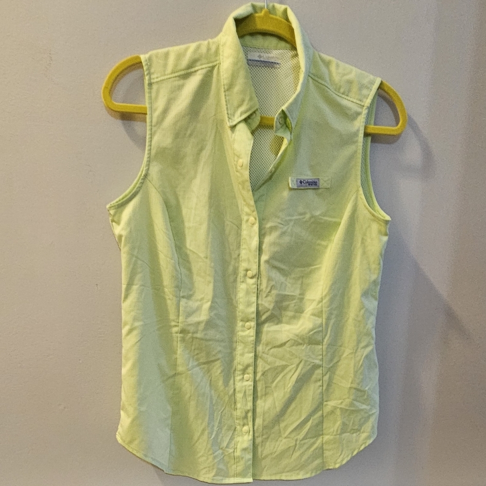 Columbia PFG Sleeveless Button-Up Shirt